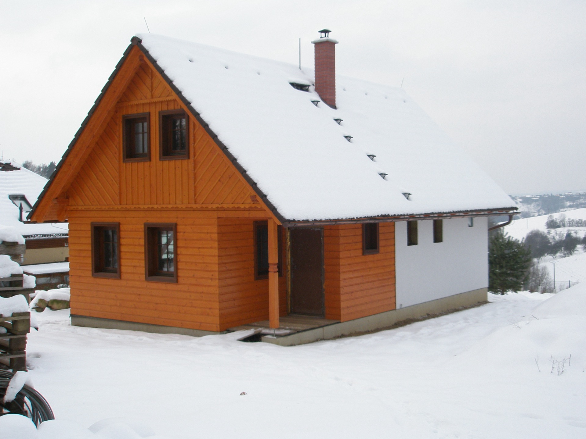 Moderní nízkoenergetická dřevostavba
